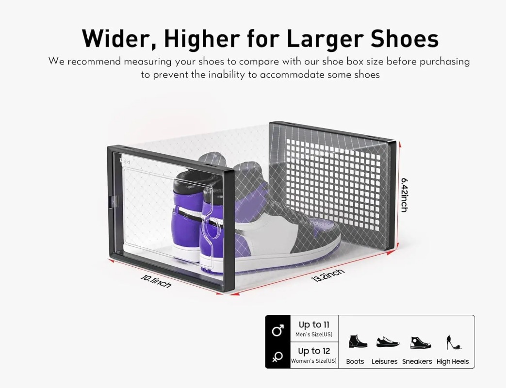 Stackable Shoe Storage Boxes,  - Sneaker Case recension och pris
