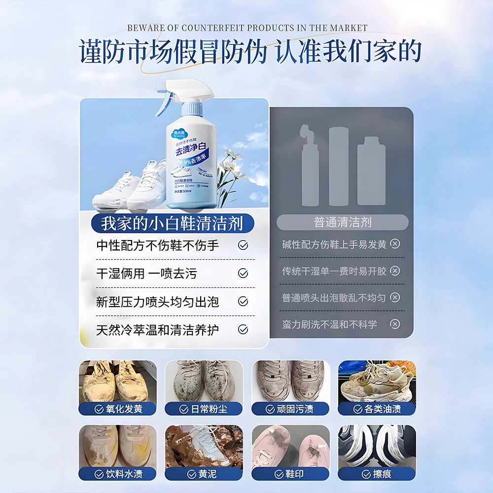 500ml white shoe cleaner no cl - Sneaker Care Suede recension och pris